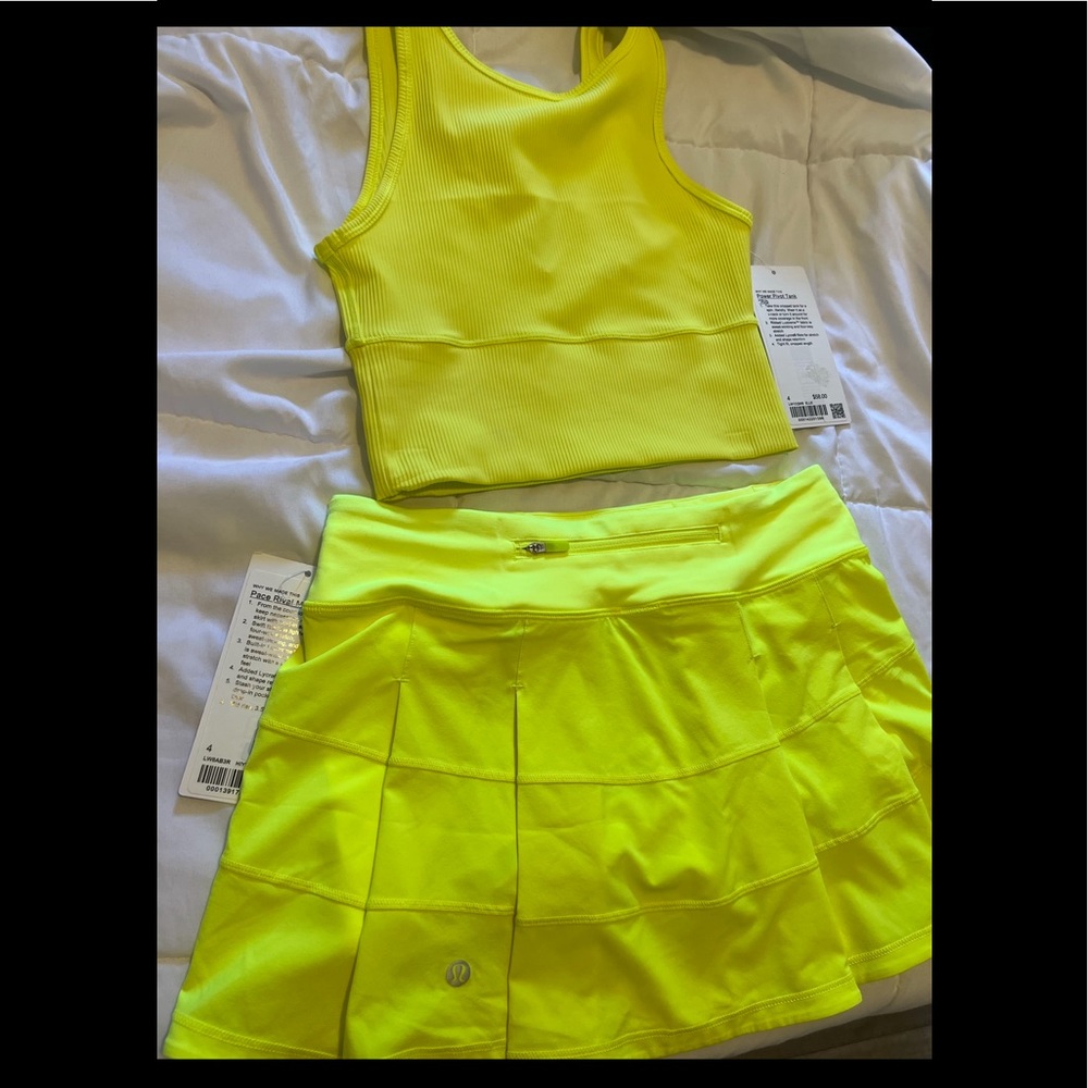 Lululemon top & skirt